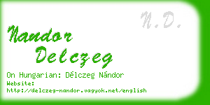 nandor delczeg business card